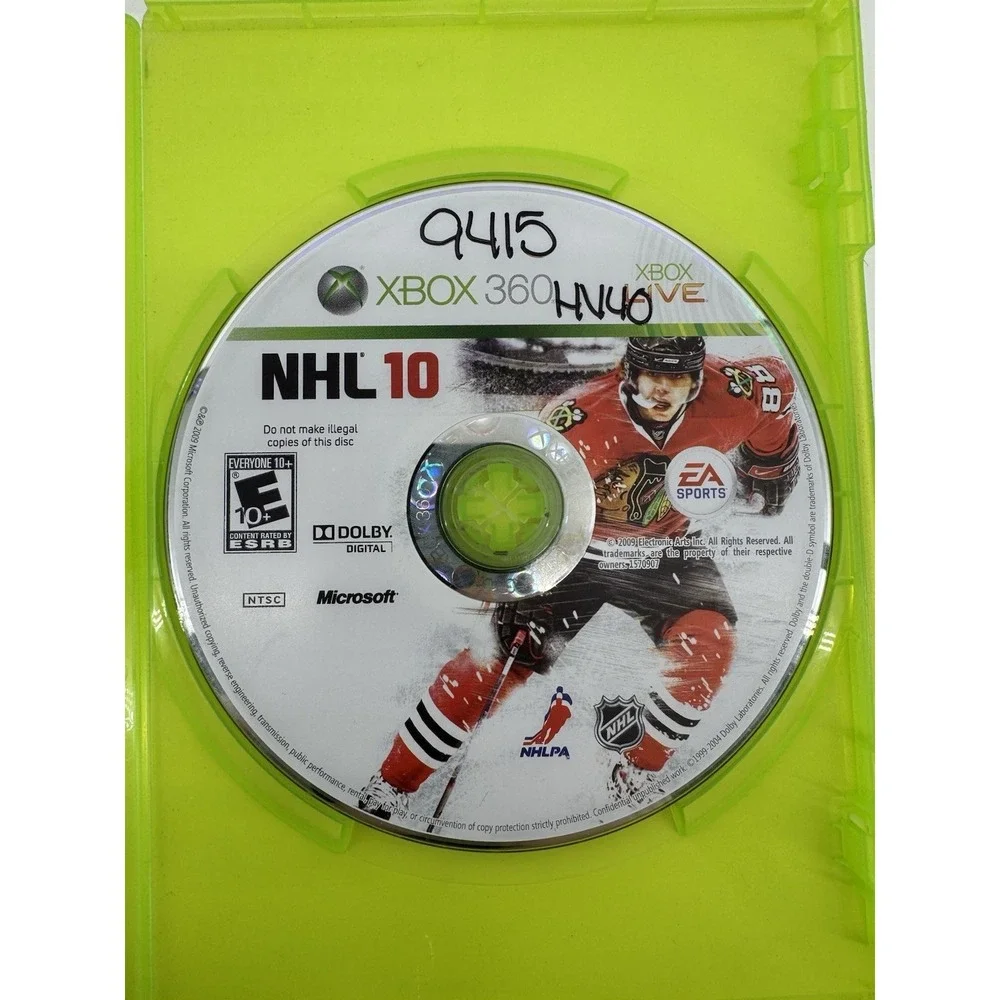 NHL 10‎ Microsoft Xbox 360 EA Sports CIB With Manual